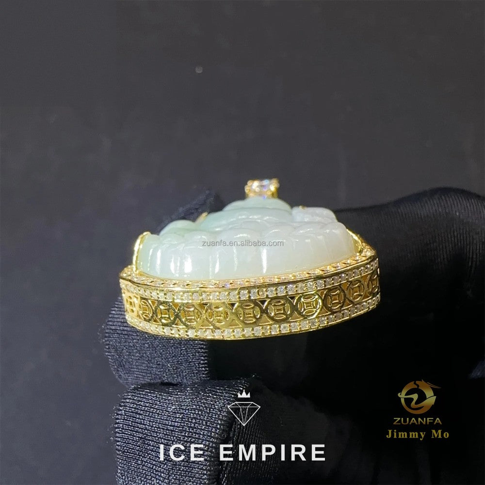 Iced Out 925 Silver Moissanite Pendant