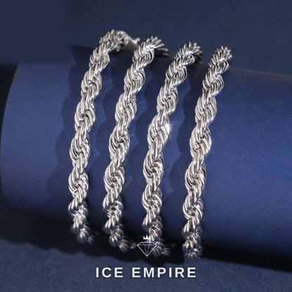 Iced Out Rose Gold Plated Moissanite Cuban Chain