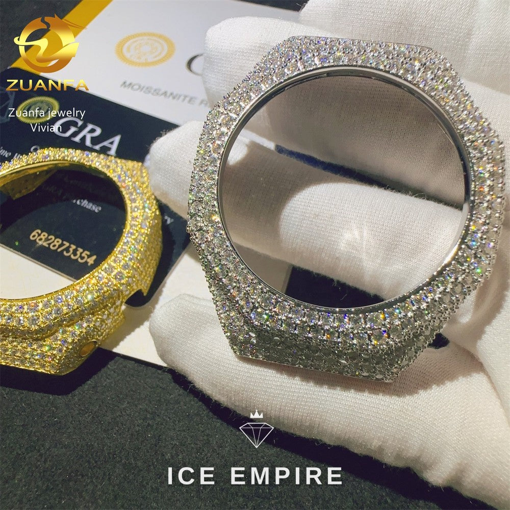 Iced Out 925 Silver Moissanite Watch