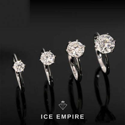 Iced Out 925 Silver Moissanite Wedding Band