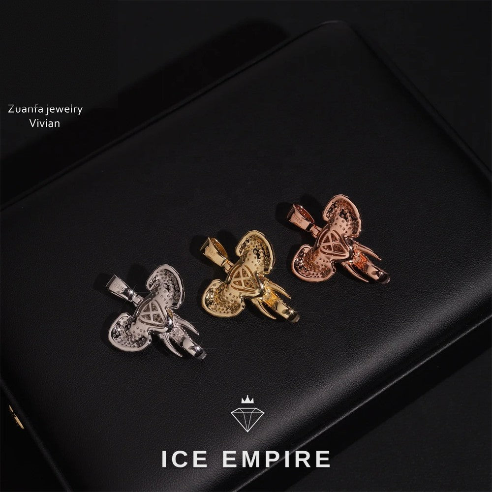 Iced Out 925 Silver Moissanite Pendant