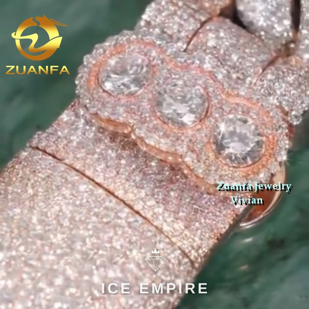 Iced Out 925 Silver Moissanite Pendant
