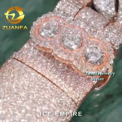 Iced Out 925 Silver Moissanite Pendant