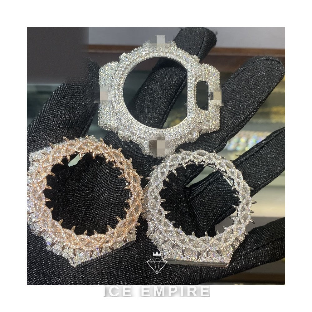 Iced Out 925 Silver Moissanite Watch