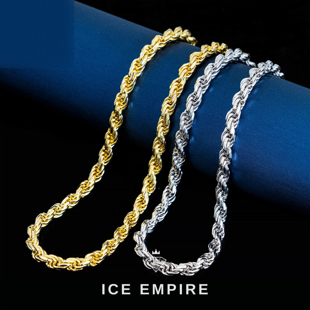 Iced Out Rose Gold Plated Moissanite Cuban Chain