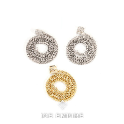 Iced Out Rose Gold Plated Moissanite Cuban Chain