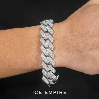 Iced Out Rose Gold Plated Moissanite Cuban Chain