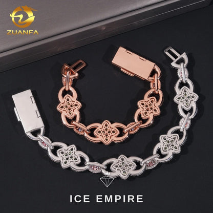 Iced Out 925 Silver Moissanite Cuban Chain