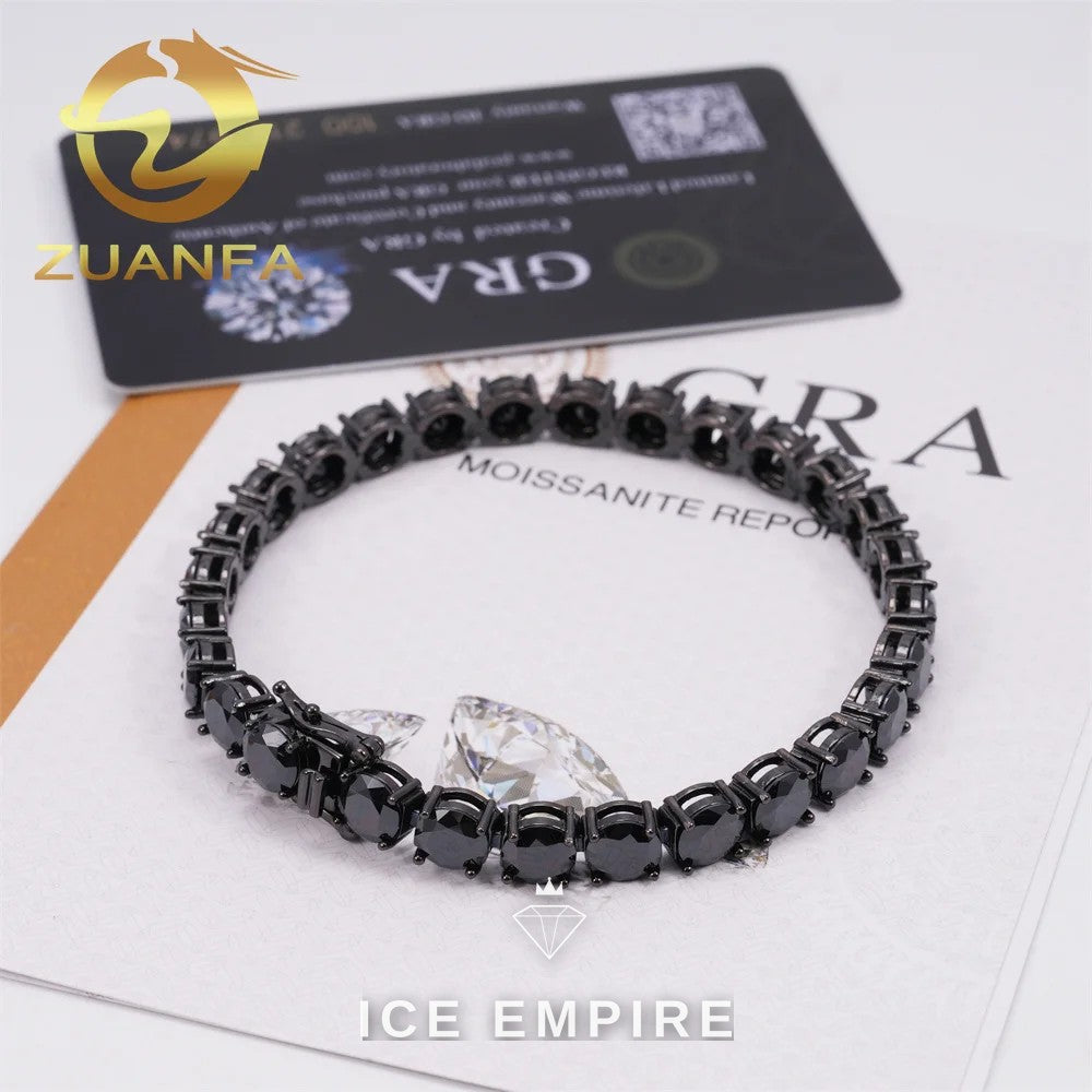 Iced Out Rose Gold Plated Moissanite Cuban Chain