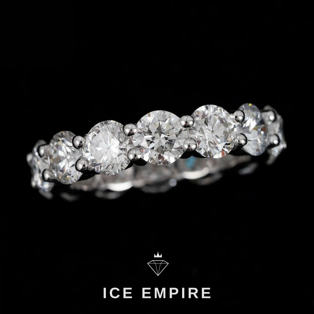 Iced Out 925 Silver Lab Grown Diamond Ring