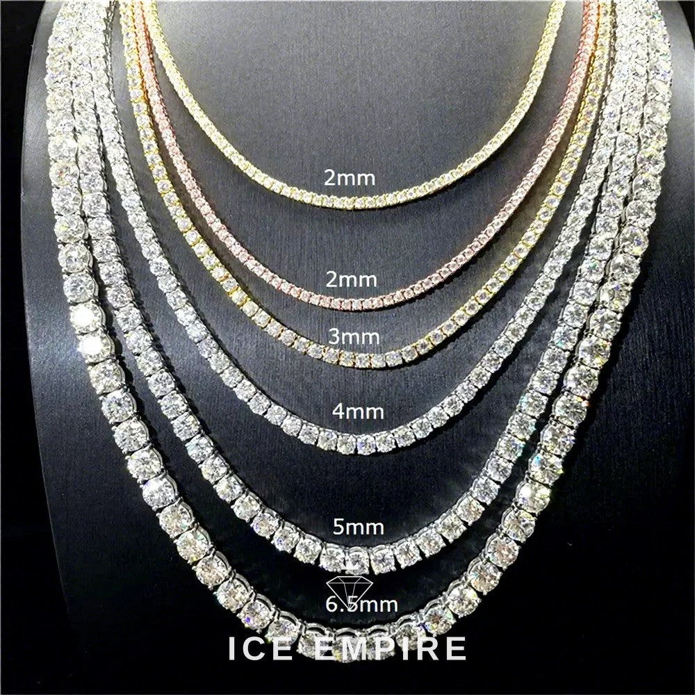 Iced Out Gold Plated Moissanite Cuban Chain