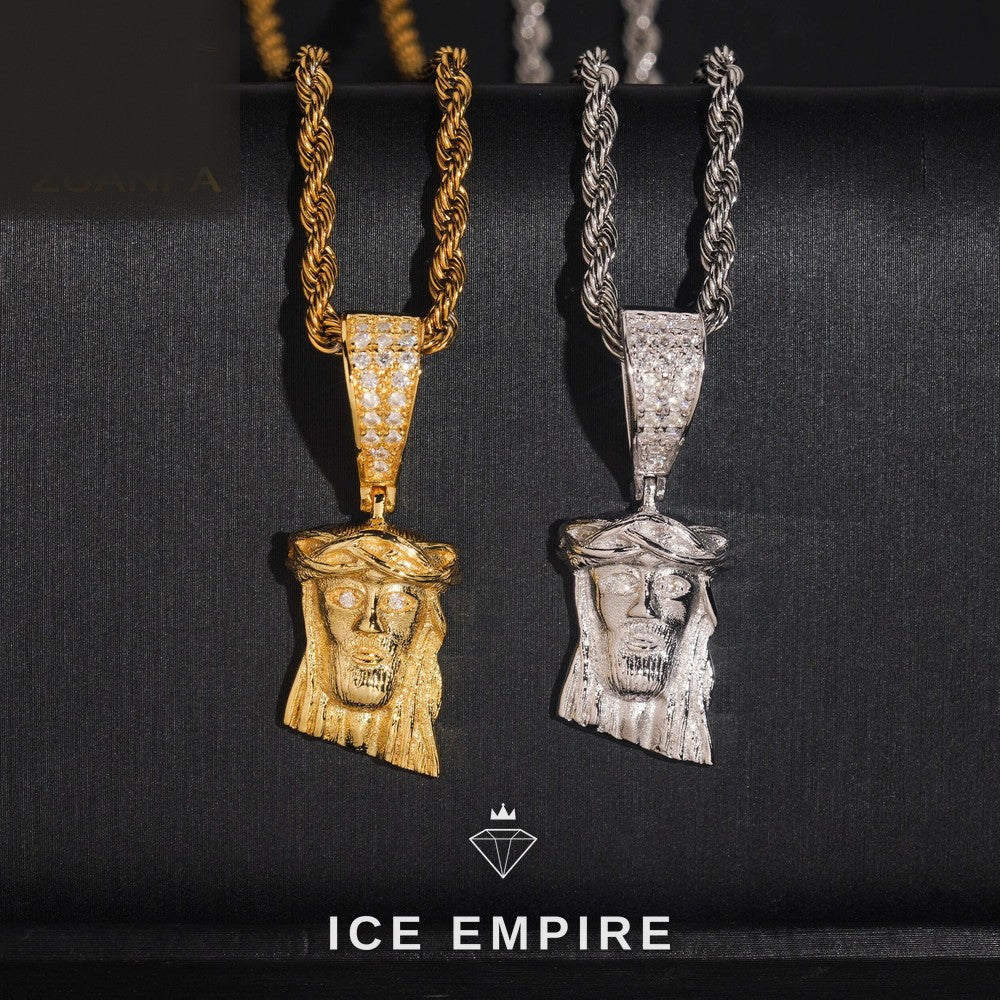 Iced Out Baguette Gold Plated Pendant