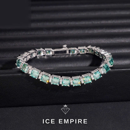 Iced Out 925 Silver Moissanite Tennis Chain