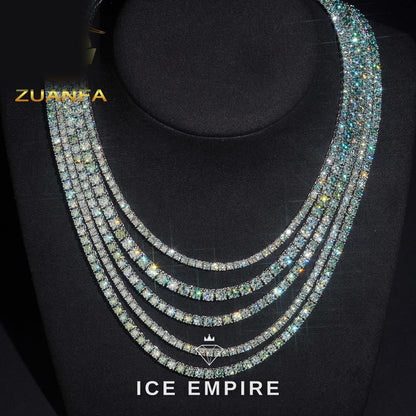 Iced Out Rose Gold Plated Moissanite Cuban Chain