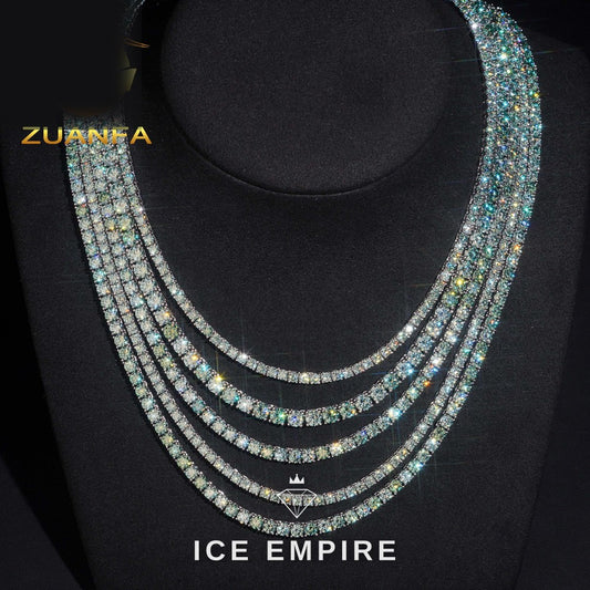 Iced Out Rose Gold Plated Moissanite Cuban Chain