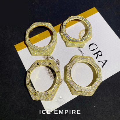Iced Out 925 Silver Moissanite Watch