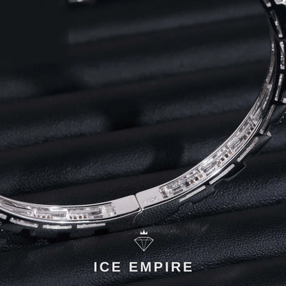 Iced Out Rose Gold Plated Moissanite Tennis Bracelet