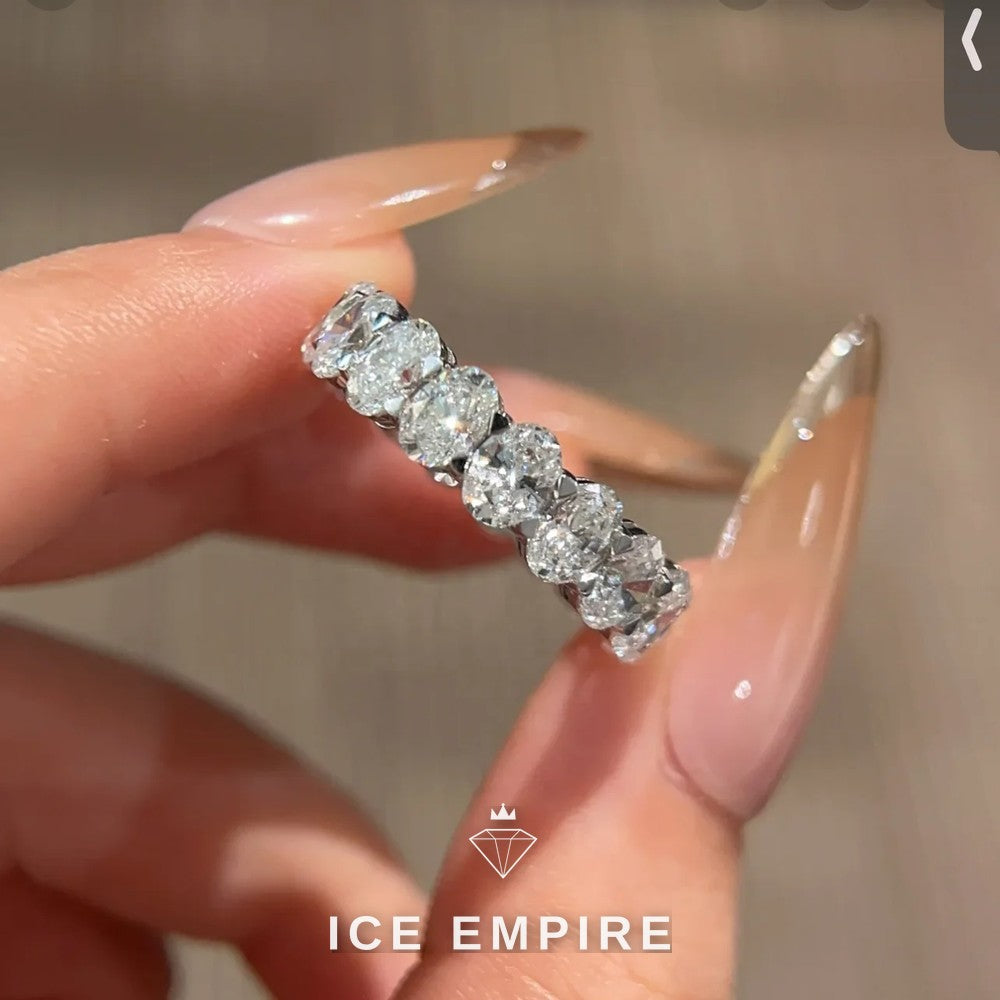 Iced Out 18K Gold Lab Grown Diamond Ring
