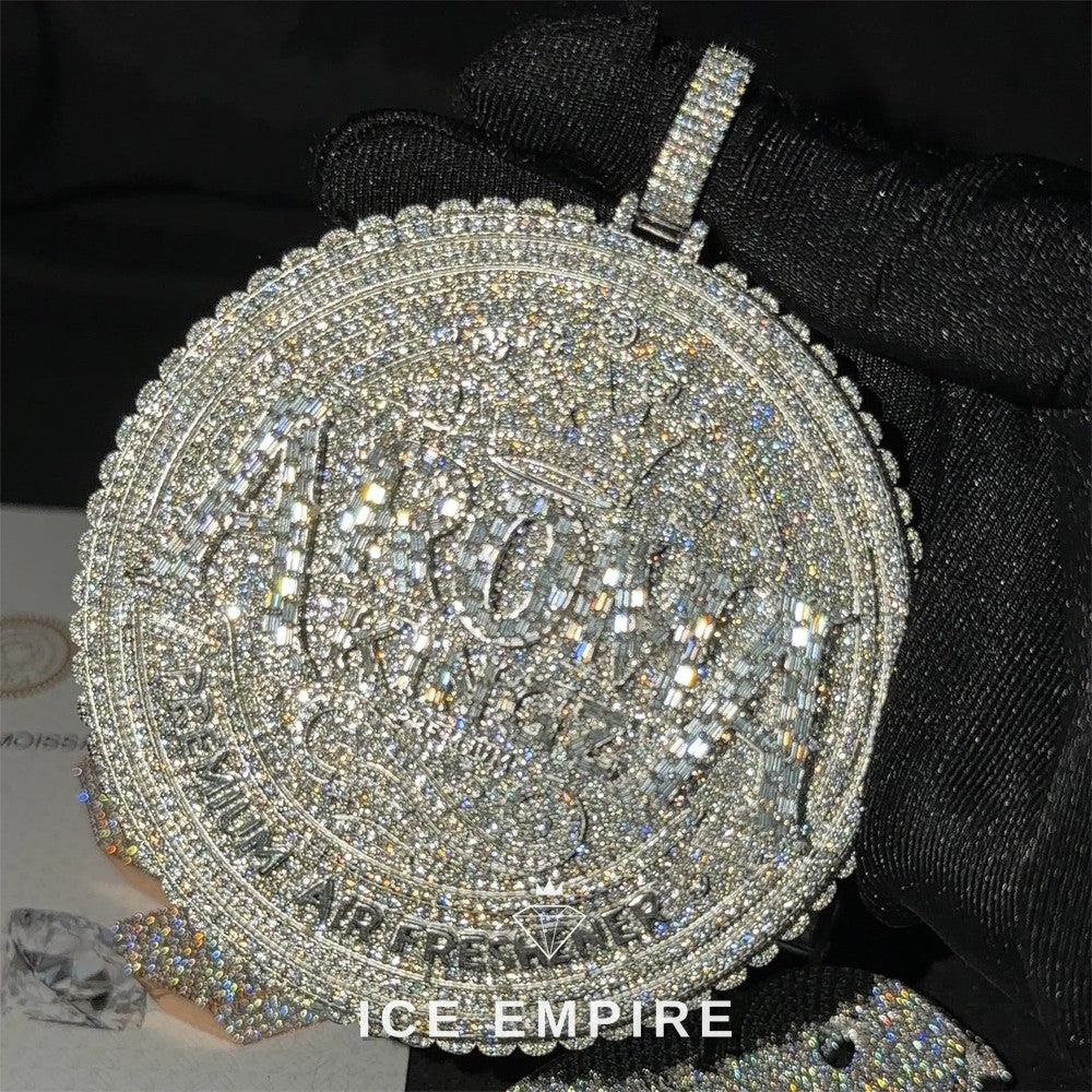 Iced Out Baguette Rose Gold Plated Pendant