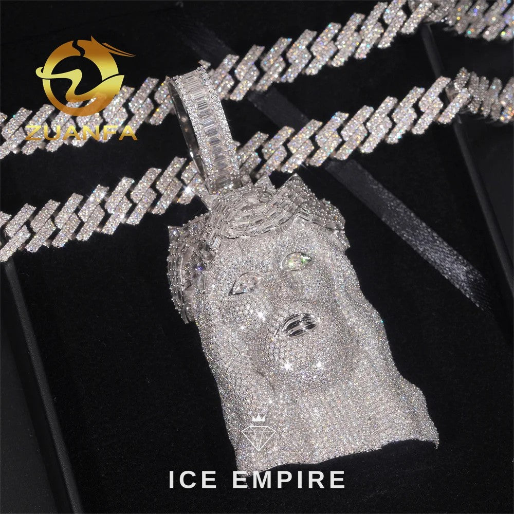Iced Out Rose Gold Plated Pendant