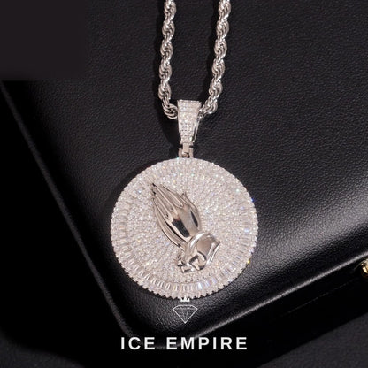 Iced Out Baguette Rose Gold Plated Moissanite Stud Earrings