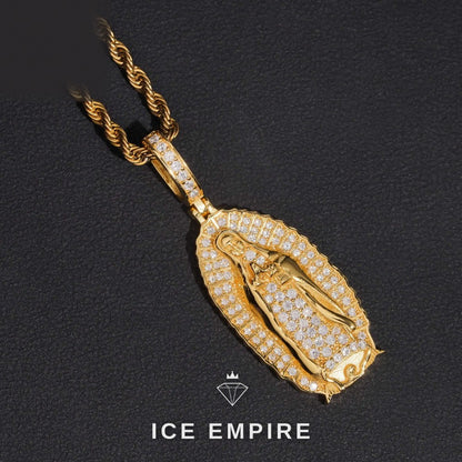 Iced Out Gold Plated Moissanite Pendant