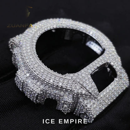 Iced Out 925 Silver Moissanite Watch