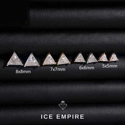 Iced Out 925 Silver Moissanite Earrings