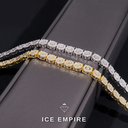 Iced Out Gold Plated Moissanite Bracelet