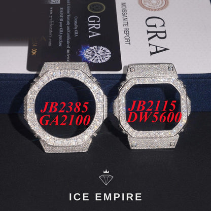 Iced Out 925 Silver Moissanite Watch
