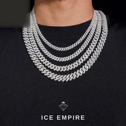Iced Out Rose Gold Plated Moissanite Cuban Chain