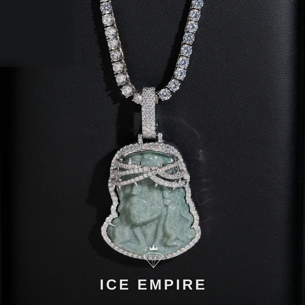 Iced Out Rose Gold Plated Moissanite Pendant