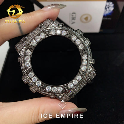 Iced Out 925 Silver Moissanite Watch