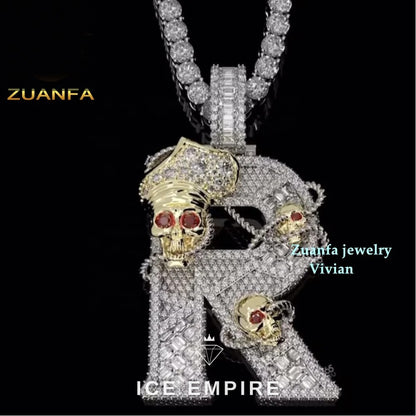 Iced Out 925 Silver Pendant