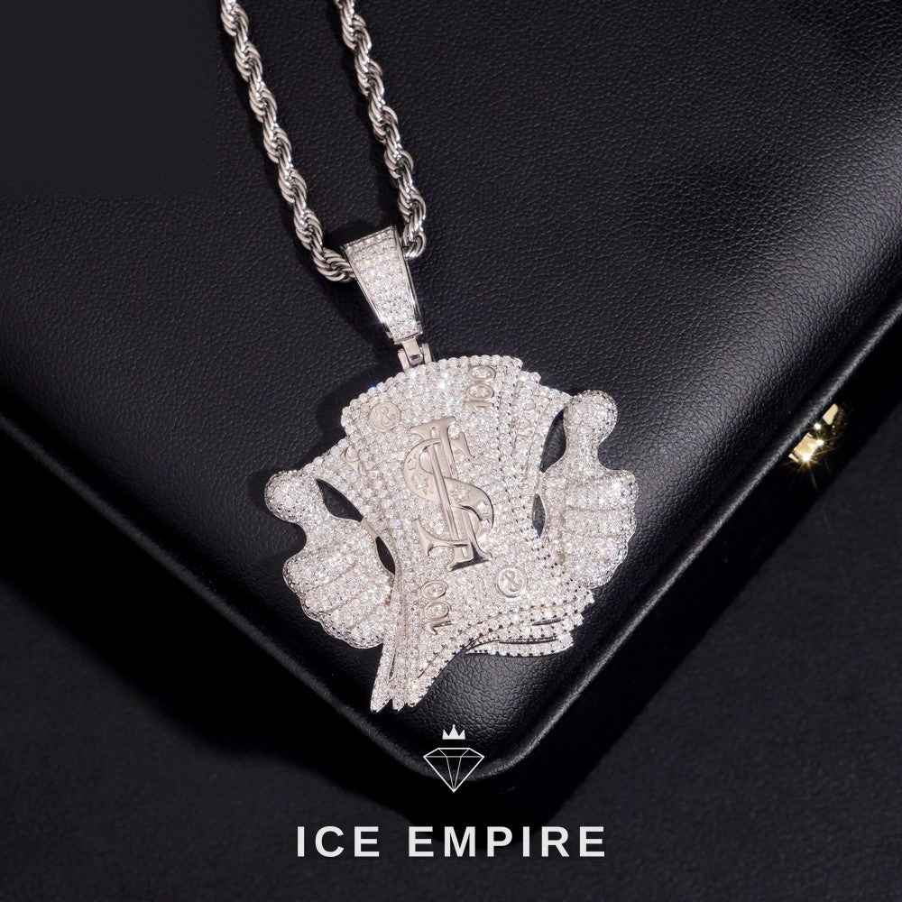Iced Out Gold Plated Moissanite Pendant