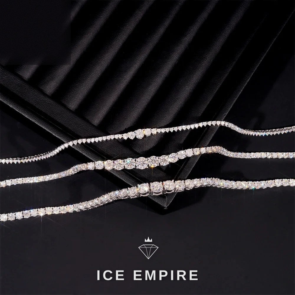 Iced Out Rose Gold Plated Moissanite Cuban Chain