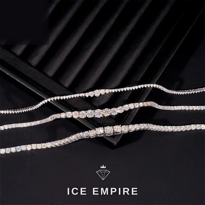 Iced Out Rose Gold Plated Moissanite Cuban Chain