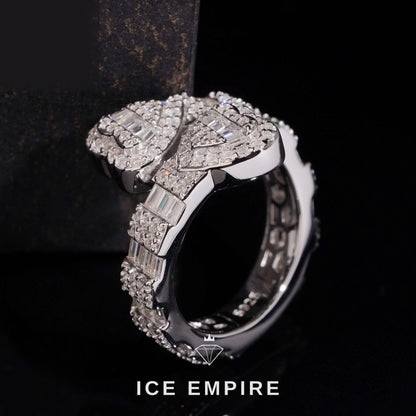 Iced Out Heart 925 Silver Lab Grown Diamond Pendant