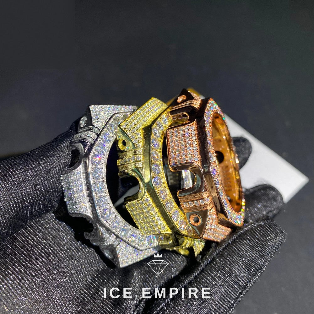 Iced Out 925 Silver Moissanite Watch