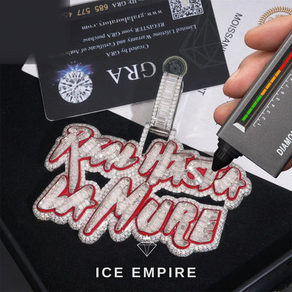 Iced Out 925 Silver Moissanite Pendant