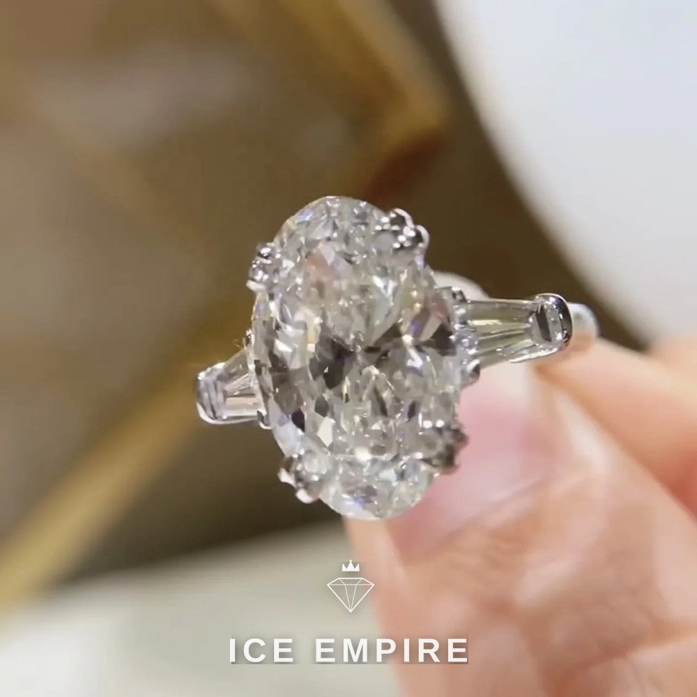 Iced Out 14K Gold Lab Grown Diamond Ring