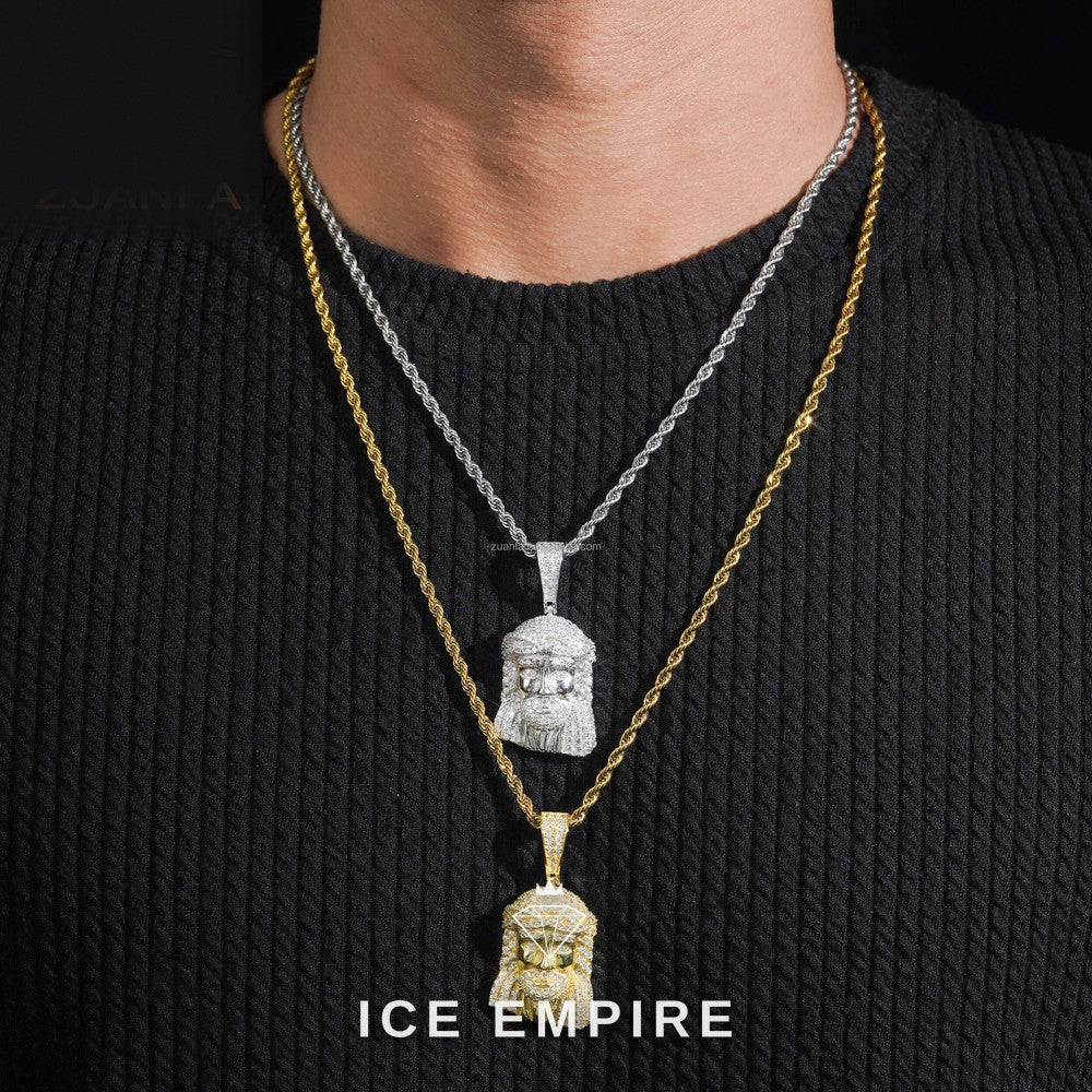 Iced Out 925 Silver Pendant