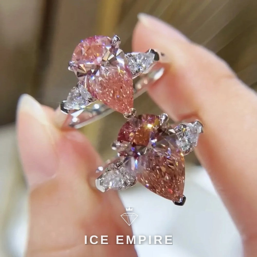 Iced Out 10K Gold Lab Grown Diamond Ring