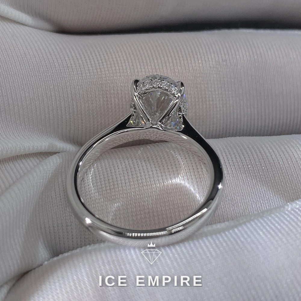 Iced Out Gold Plated Lab Grown Diamond Ring