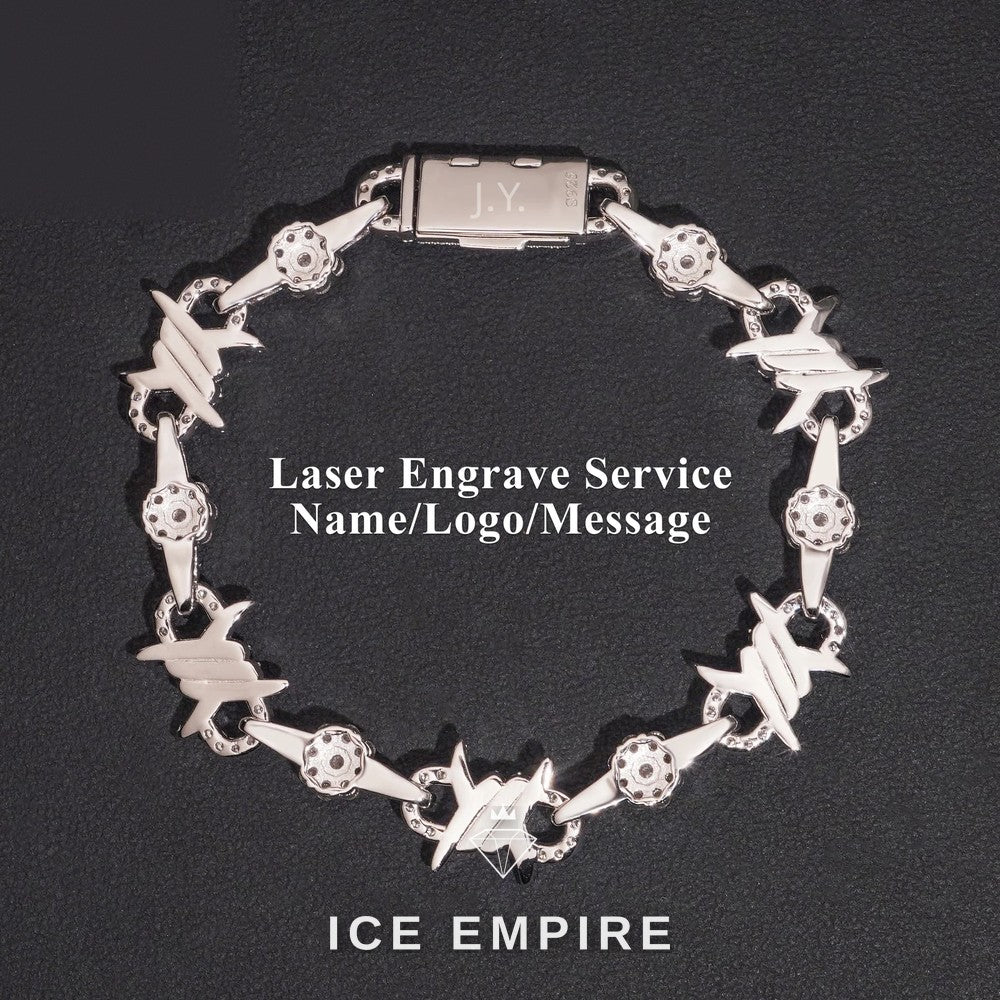 Iced Out 925 Silver Moissanite Cuban Chain