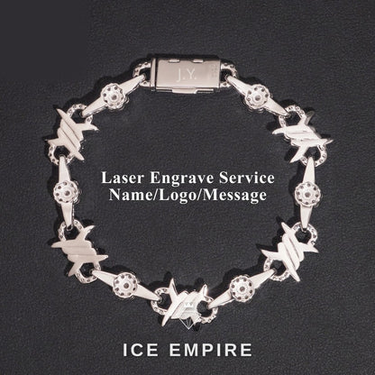 Iced Out 925 Silver Moissanite Cuban Chain