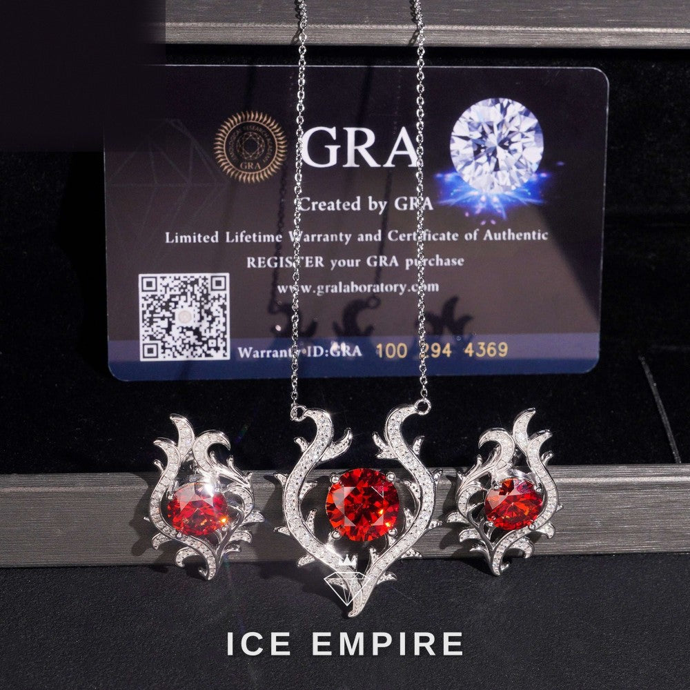 Iced Out Rose Gold Plated Moissanite Earrings