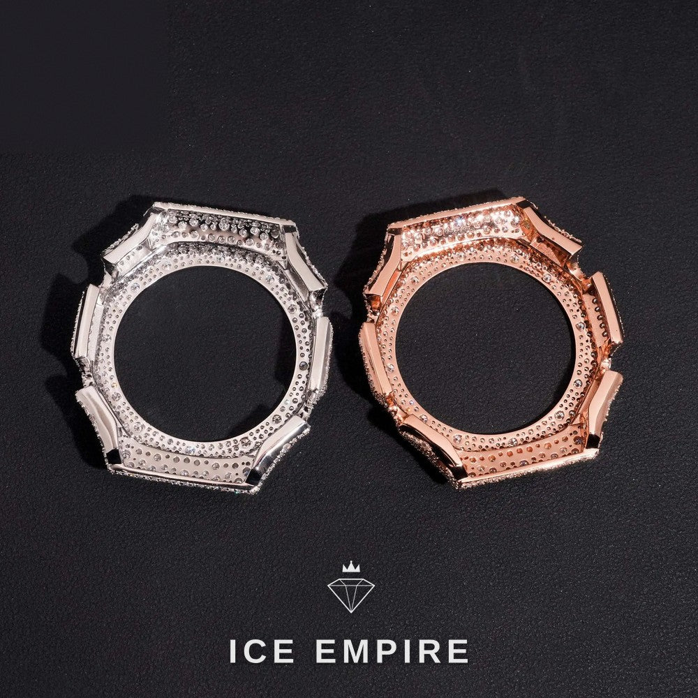 Iced Out Gold Plated Moissanite Watch