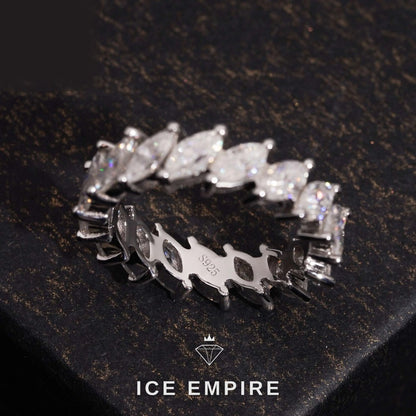 Iced Out 925 Silver Lab Grown Diamond Ring