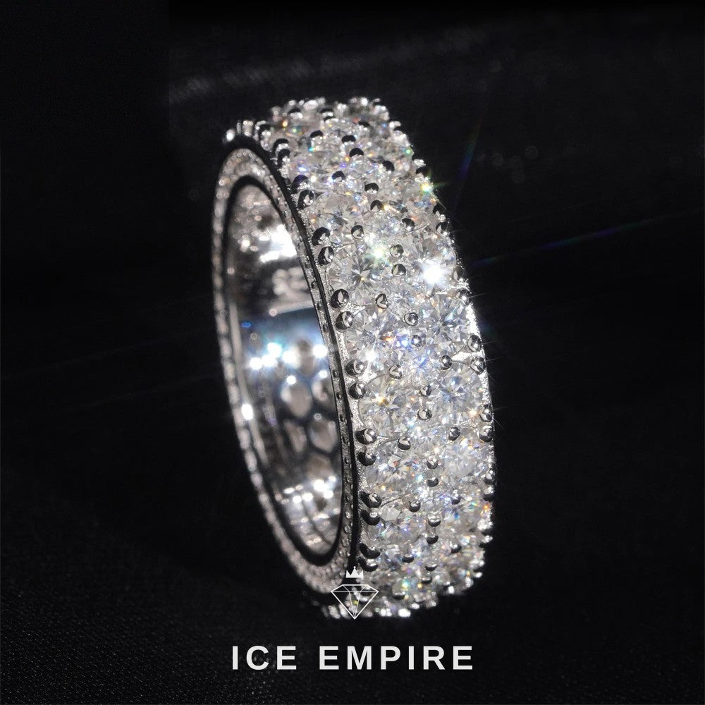 Iced Out Gold Plated Moissanite Ring